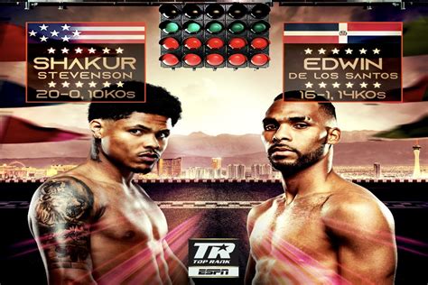 sugar shakur stevenson|Shakur Stevenson vs. Edwin De Los Santos Stats: Record, .